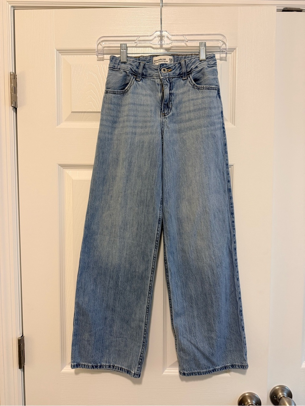 abercrombie kids Light Blue Wide-Leg Denim Jeans